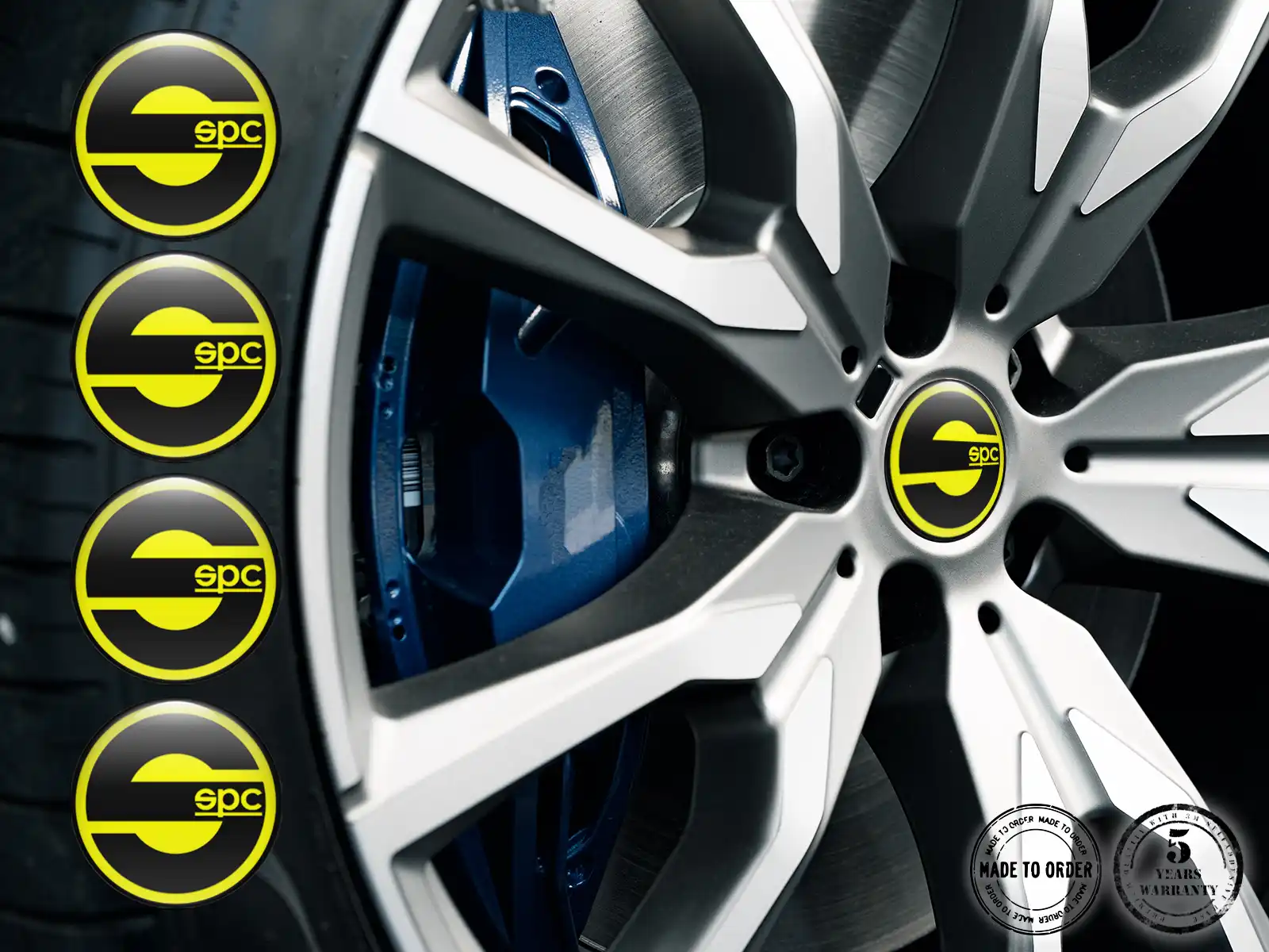 Sparco Etichetta Bombata Marchio Stile Adesivi Cerchio